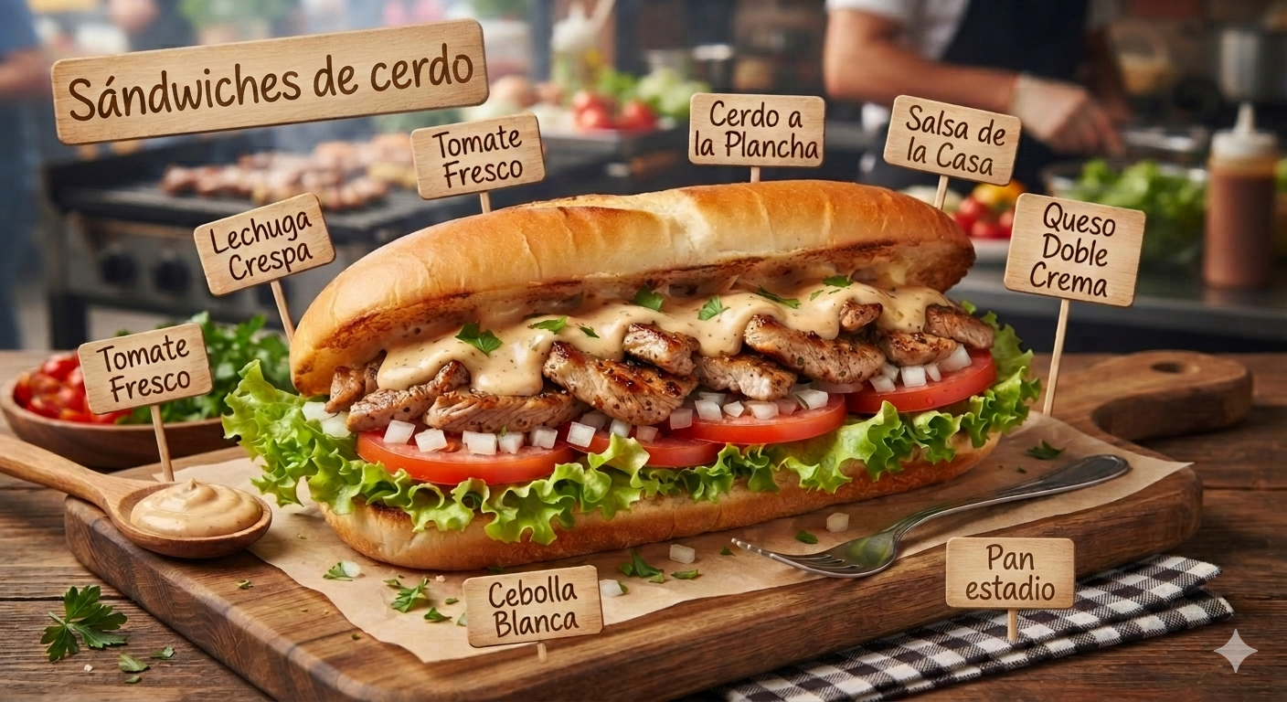 Sandwichs de cerdo