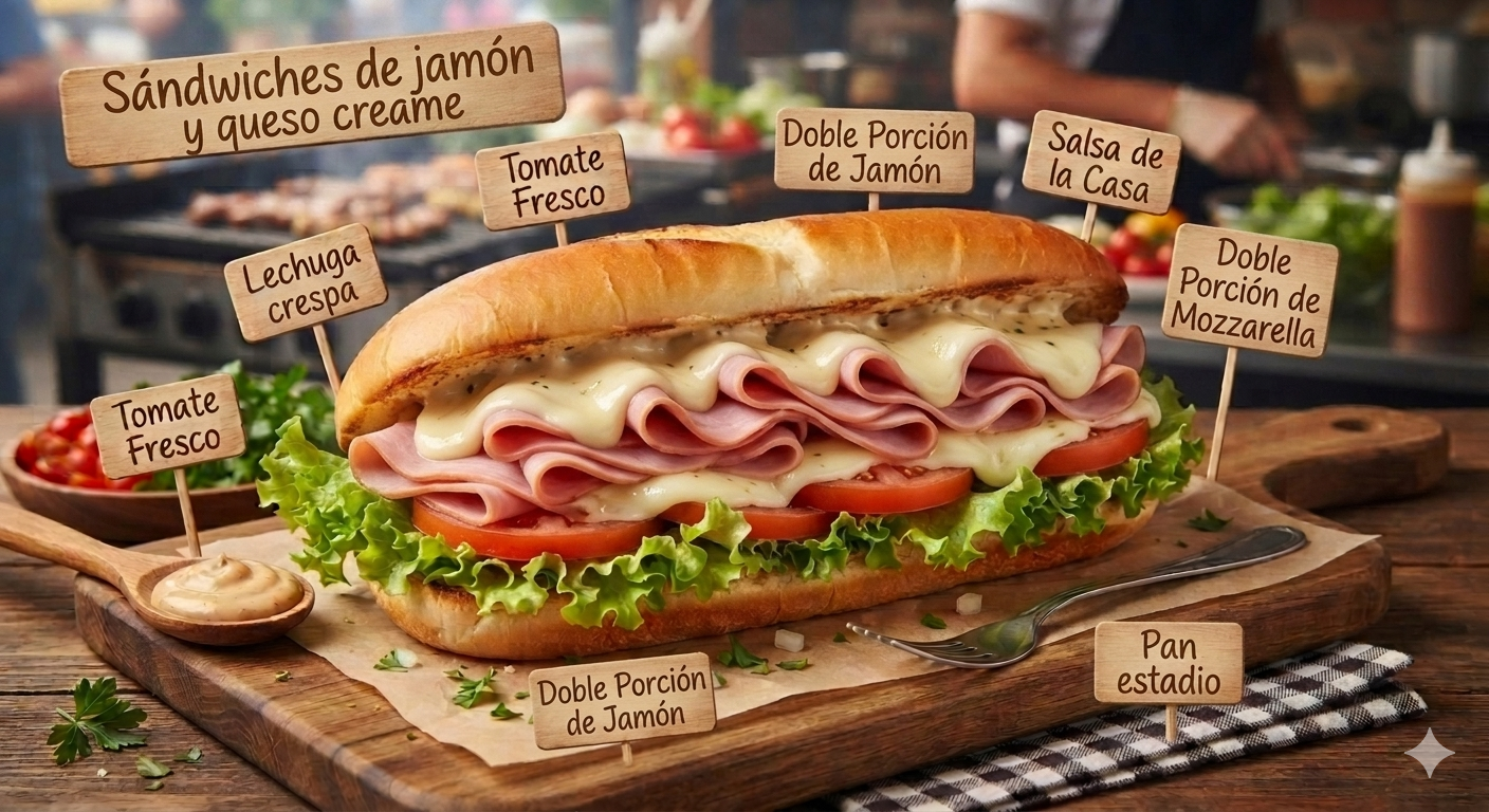 Sandwichs de jamon y queso