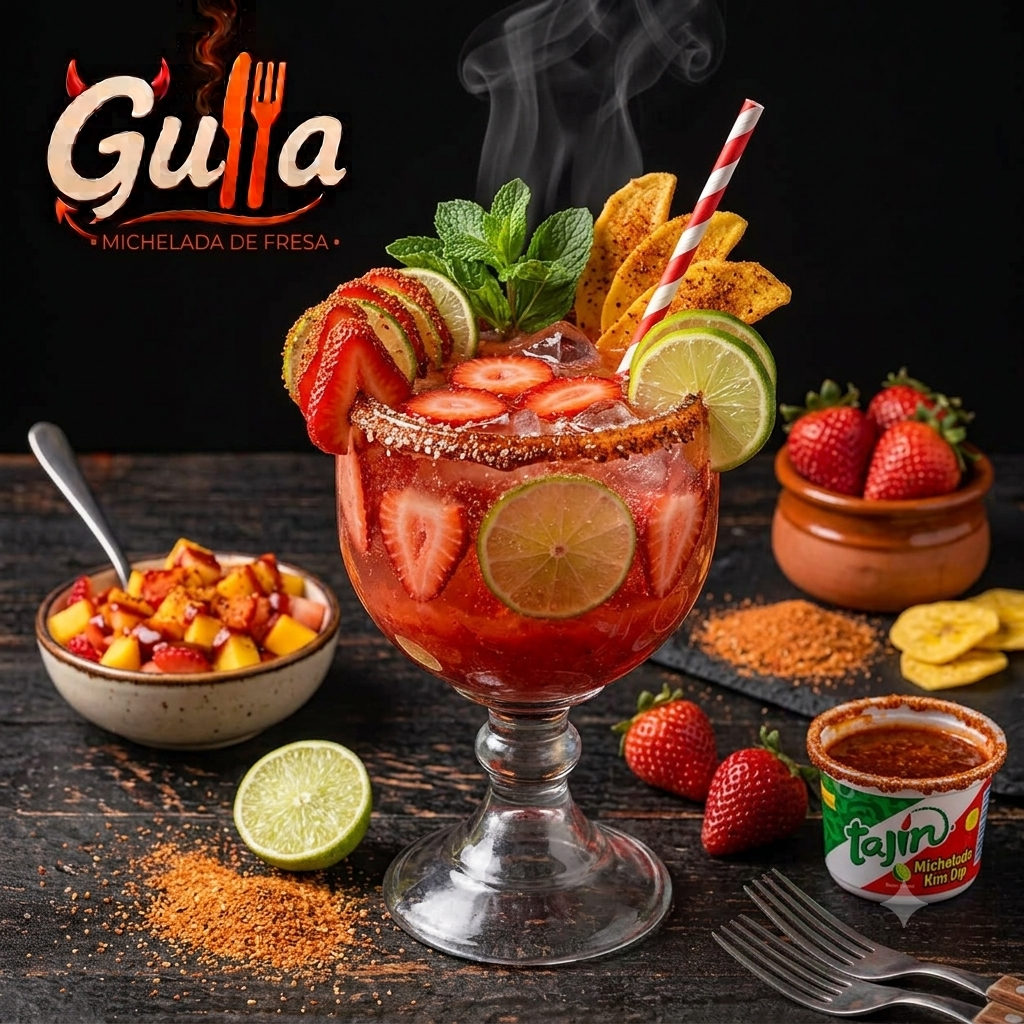 Michelada de fresa